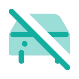 Car off icon, Flat style