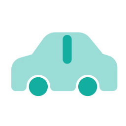 Car side icon, Flat style