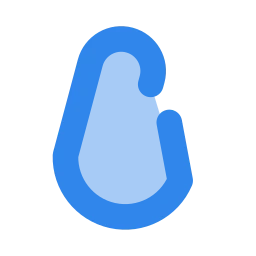 Carabiner icon, Flat style