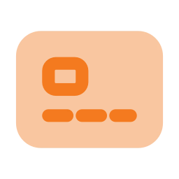 Card chip icon, Flat style