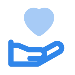 Care icon, Flat style