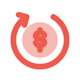 Cashback icon, Flat style