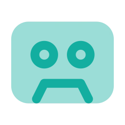 Cassette icon, Flat style