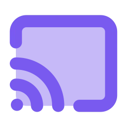 Cast icon, Flat style