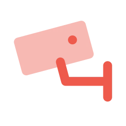 Cctv icon, Flat style