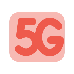 Cellular 5g icon, Flat style