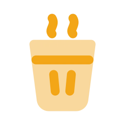 Chai glass icon, Flat style