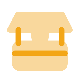 Chai stall icon, Flat style