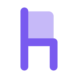 Chair icon, Flat style