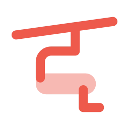 Chairlift icon, Flat style