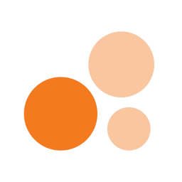 Chart bubble icon, Flat style