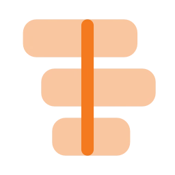 Chart butterfly icon, Flat style