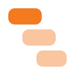 Chart gantt icon, Flat style