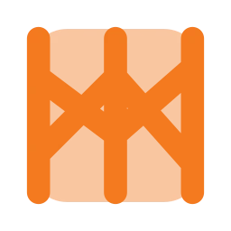 Chart parallel icon, Flat style