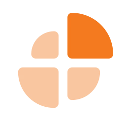Chart polar icon, Flat style