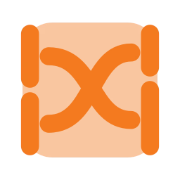 Chart sankey icon, Flat style