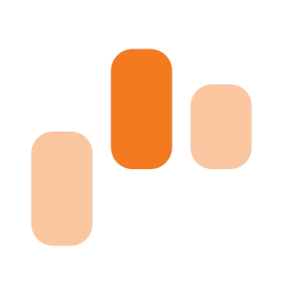 Chart waterfall icon, Flat style