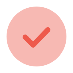Check circle icon, Flat style