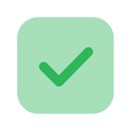 Checkbox icon, Flat style