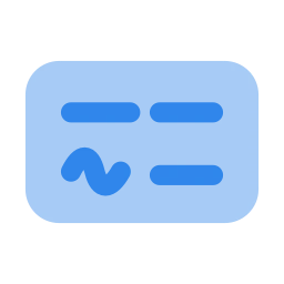 Cheque icon, Flat style