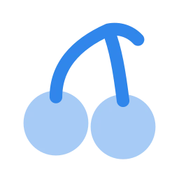 Cherry icon, Flat style