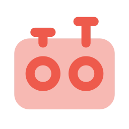 Chess clock icon, Flat style