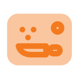 Chopping board icon, Flat style