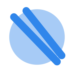 Chopsticks icon, Flat style