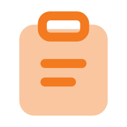 Clipboard copy icon, Flat style