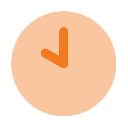 Clock 10 icon, Flat style