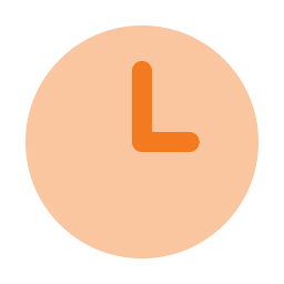 Clock 3 icon, Flat style