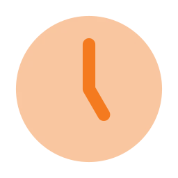 Clock 5 icon, Flat style