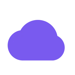 Cloud icon, Flat style