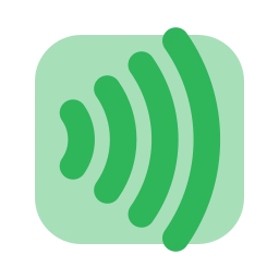 Contactless icon, Flat style