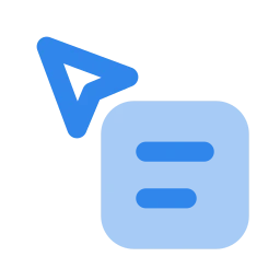 Context menu icon, Flat style
