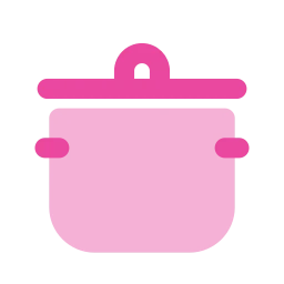 Cooking pot icon, Flat style
