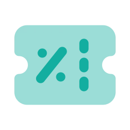 Coupon icon, Flat style