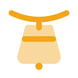Cow bell icon, Flat style