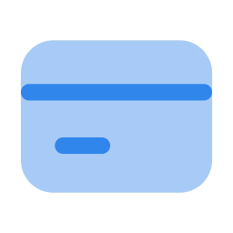 Credit card icon, Flat style