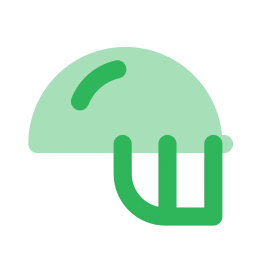Cricket helmet icon, Flat style