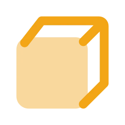 Cube icon, Flat style