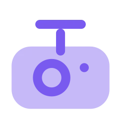 Dashcam icon, Flat style