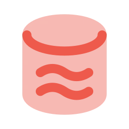 Data lake icon, Flat style