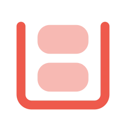 Data stack icon, Flat style