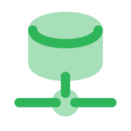 Database network icon, Flat style