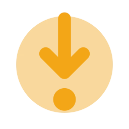 Debug step into icon, Flat style
