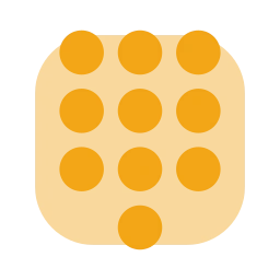 Dialpad icon, Flat style