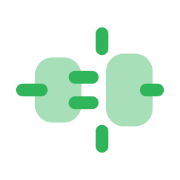 Disconnected icon, Flat style