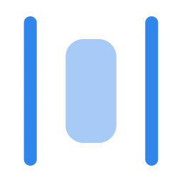 Distribute horizontal icon, Flat style