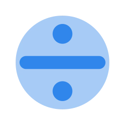 Divide icon, Flat style